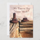 除・売却のお知らせ、ねじ作業 案内状 (正面)