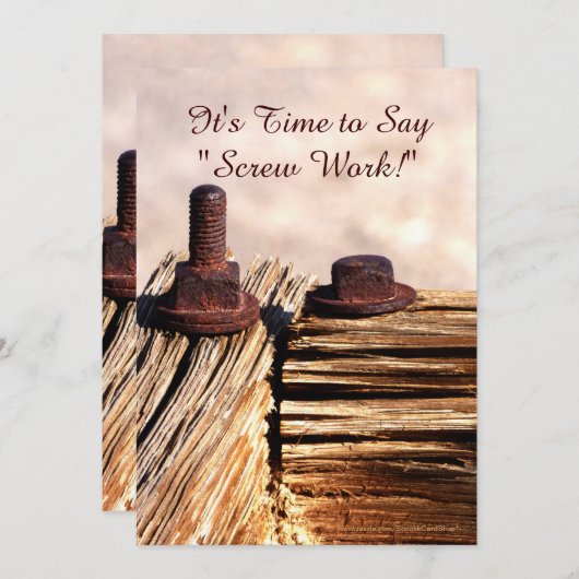 除・売却のお知らせ、ねじ作業 案内状 (正面/裏面)