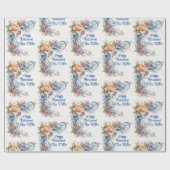 除・売却または誕生日・メッセージ名の追加フローラ ラッピングペーパー (フラット)