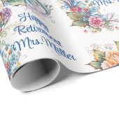除・売却または誕生日・メッセージ名の追加フローラ ラッピングペーパー (ロールコーナー)