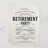 除·売却パーティの招待状ヴィンテージ 招待状 (正面/裏面)