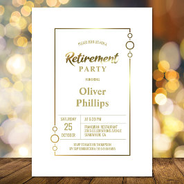 除・売却パーティー白(金ゴールド・フレームパーティー) 招待状