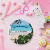 除・売却ビーチのシーン搭乗パスの宛先 ペーパープレート (パーティー)