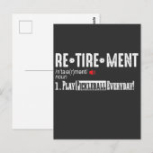 除・売却ピックルボール・プレーヤー定義 ポストカード (正面/裏面)