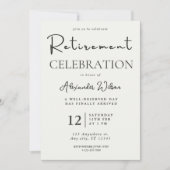 除・売却招待テンプレート編集可能モダン面 招待状 (正面)