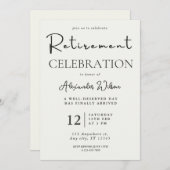 除・売却招待テンプレート編集可能モダン面 招待状 (正面/裏面)