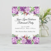 除·売却表プログラム紫フローラ 招待状 (スタンド正面)