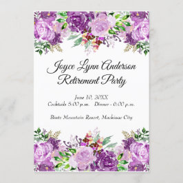 除·売却表プログラム紫フローラ 招待状