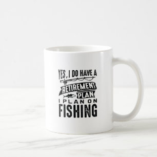 除・売却計画魚釣り コーヒーマグカップ