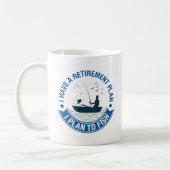 除・売却計画魚釣り コーヒーマグカップ (左)