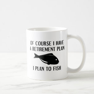 除・売却計画魚釣り コーヒーマグカップ