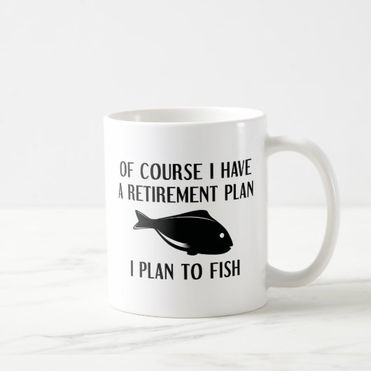 除・売却計画魚釣り コーヒーマグカップ (右)