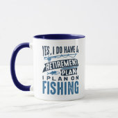 除・売却計画魚釣り マグカップ (左)