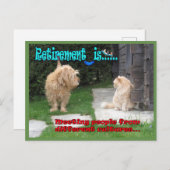 除・売却:これで、視野を広げることができます ポストカード (正面/裏面)