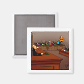 陪審員おもしろい職務ユーモア磁石ストッキングスタッファー マグネット (正面/裏面)