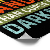 陪審員を呪うよりもロウソクに火をつける方が女性だ ポスター (角)