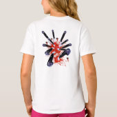 陰で中傷される: 私の友人は私の背部を得ました Tシャツ (裏面)