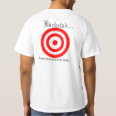 …陰で中傷して下さい Tシャツ (裏面)