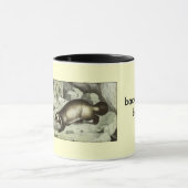 陰で中傷するアナグマ マグカップ (中央)