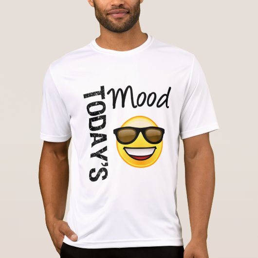 陰との今日の気分の顔文字のカッコいい Tシャツ (正面)