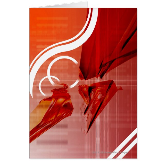 陰刻が付いている赤い目的 (正面)