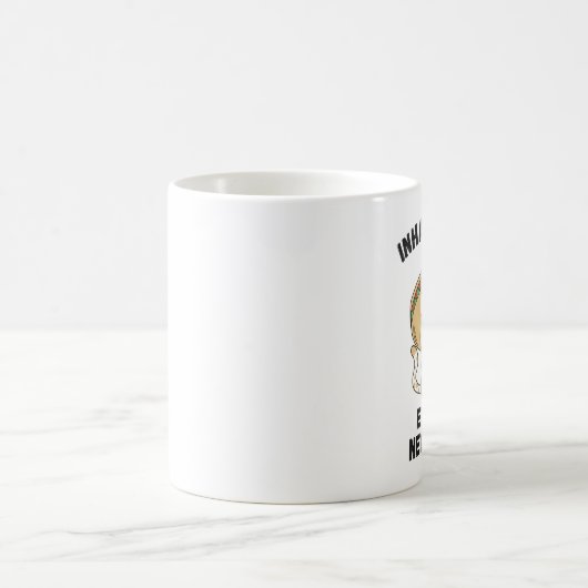 陰性を吐き出す陰性を吸い込む コーヒーマグカップ (中央)