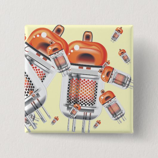 陰極線管 缶バッジ (正面)