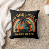 陰気なビーチ クッション (ブランケット)