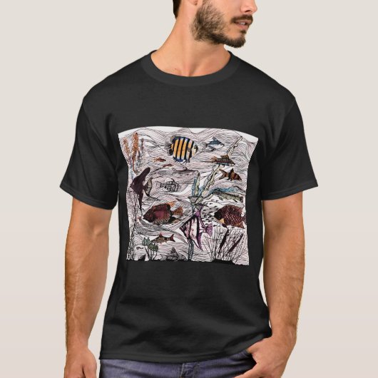 陰気な寿司 Tシャツ (正面)
