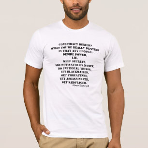 陰謀のデニールのTシャツ Tシャツ