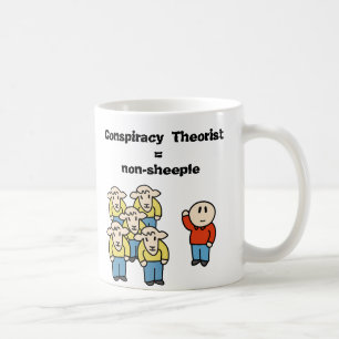 陰謀の理論家=非sheeple コーヒーマグカップ