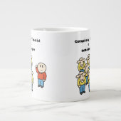 陰謀の理論家=非sheeple ジャンボコーヒーマグカップ (正面)