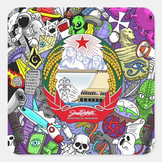 陰謀シール スクエアシール (正面)