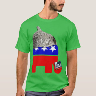陰謀パーティー共和党ティンフォイルハットクラブ Tシャツ
