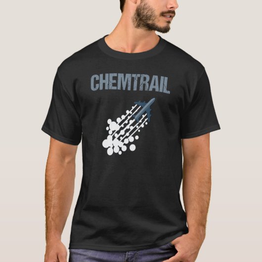陰謀理論ケミトレイル Tシャツ (正面)