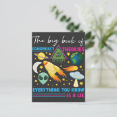 陰謀理論フラットアースUFOエイリアン天文学 ポストカード (スタンド正面)