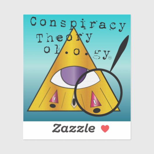 陰謀理論ロゴシール シール (シート)