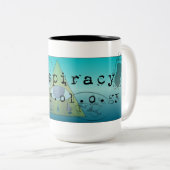 陰謀理論学マグ ツートーンマグカップ (正面右)