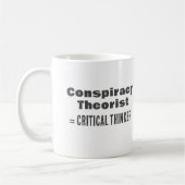 陰謀理論家の科学おもしろい真理への贈り物 コーヒーマグカップ (左)