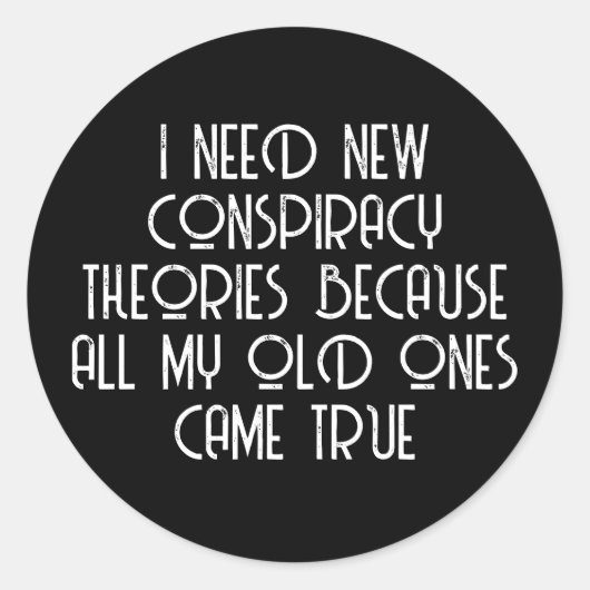 陰謀理論家 ラウンドシール (正面)