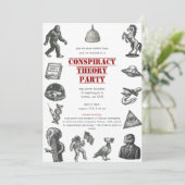 陰謀理論提示パーティの招待状 招待状 (スタンド正面)