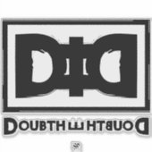 陰謀説のモカリーのモットー:疑いを疑う シール (正面)