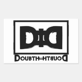 陰謀説のモカリーのモットー：疑いを疑う 長方形シール