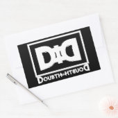 陰謀説のモカリーのモットー：疑いを疑う 長方形シール (封筒)