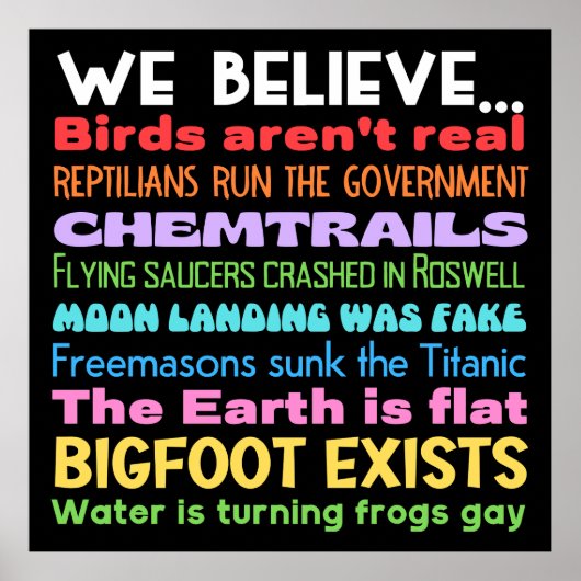 陰謀説ヤード標識 ポスター (正面)