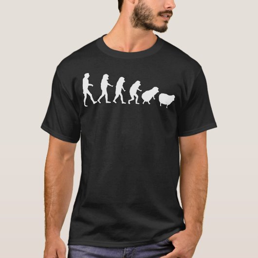 陰謀論者 ヒトの進化 目覚めろ Tシャツ (正面)