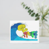 陰部サーフィン ポストカード (スタンド正面)