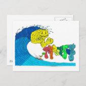 陰部サーフィン ポストカード (正面/裏面)