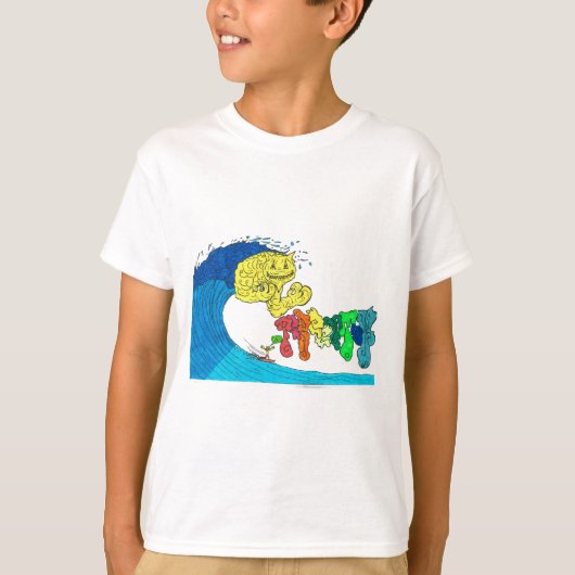 陰部サーフィン Tシャツ (正面)