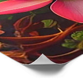 陰陽とドラゴンとフェニックスアミドラッシュフローラ ポスター (角)